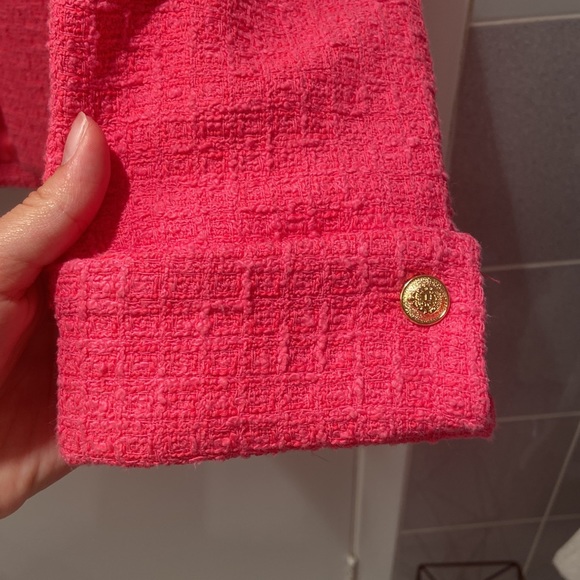 Hot pink Tweed Blazer Size XS - Picture 4 of 5